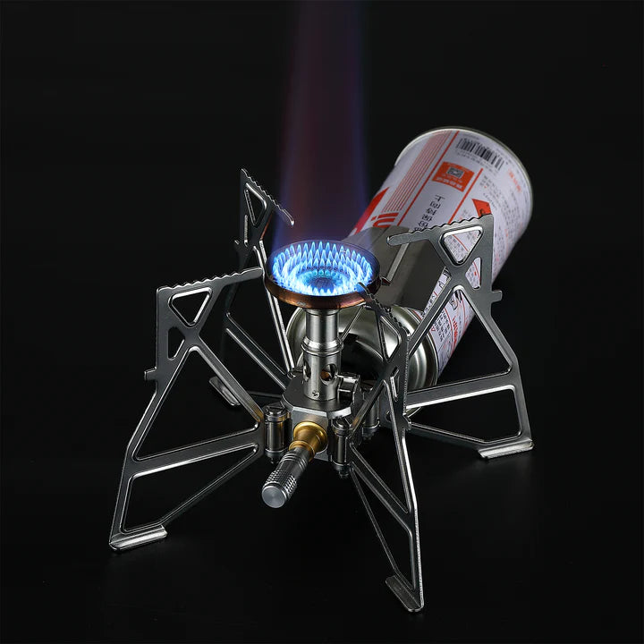 [Stove] Campingmoon XD-3-F; Butane Camping Stove w igniter and storage bag, Lightweight, Foldable, Igniter, Stainless Steel