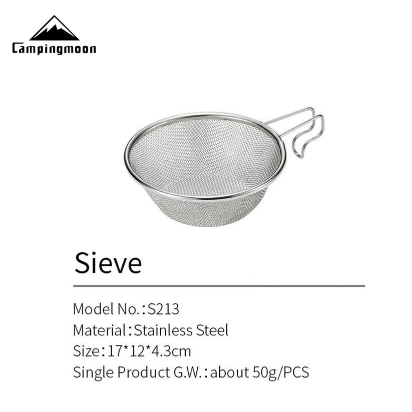 [Cookware] Campingmoon S-213-2P; Stainless Steel Shell Stacking Monkey Set, 2-Pack