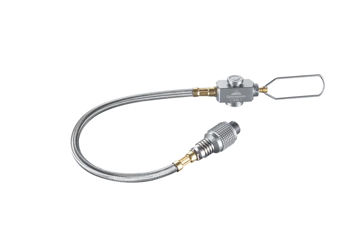 [Accessory] Campingmoon Z21-25; 9.8-inch Multi-function Gas Hose for EN417 Lindal Valve Screw-on Type Canister and Device