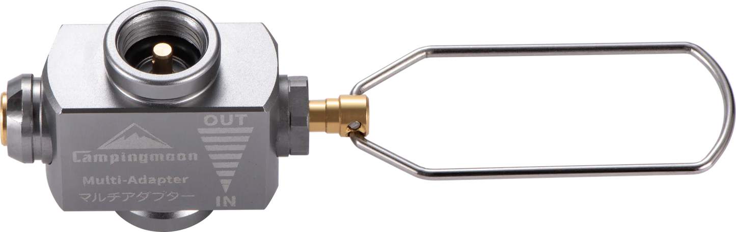 [Accessory] Campingmoon Z15; Gas Canister Refill Adapter, Portable Outdoor Gas Saver Lindal Valve Canister Shifter, Camping Canister Vent Valve