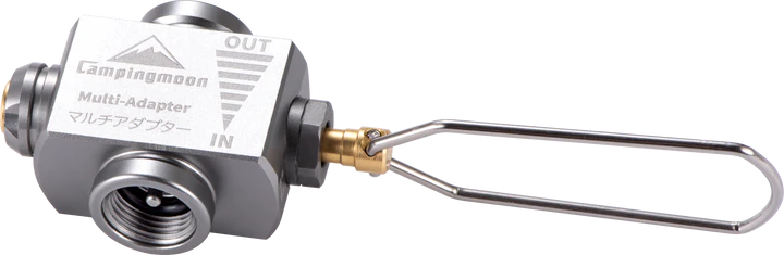 [Accessory] Campingmoon Z15; Gas Canister Refill Adapter, Portable Outdoor Gas Saver Lindal Valve Canister Shifter, Camping Canister Vent Valve