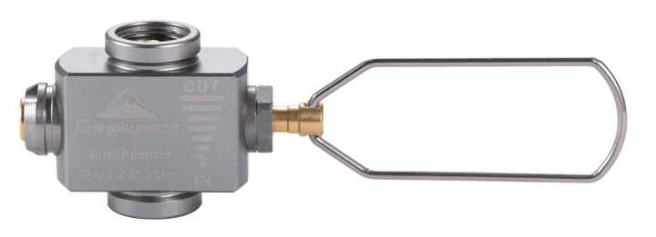 [Accessory] Campingmoon Z15; Gas Canister Refill Adapter, Portable Outdoor Gas Saver Lindal Valve Canister Shifter, Camping Canister Vent Valve