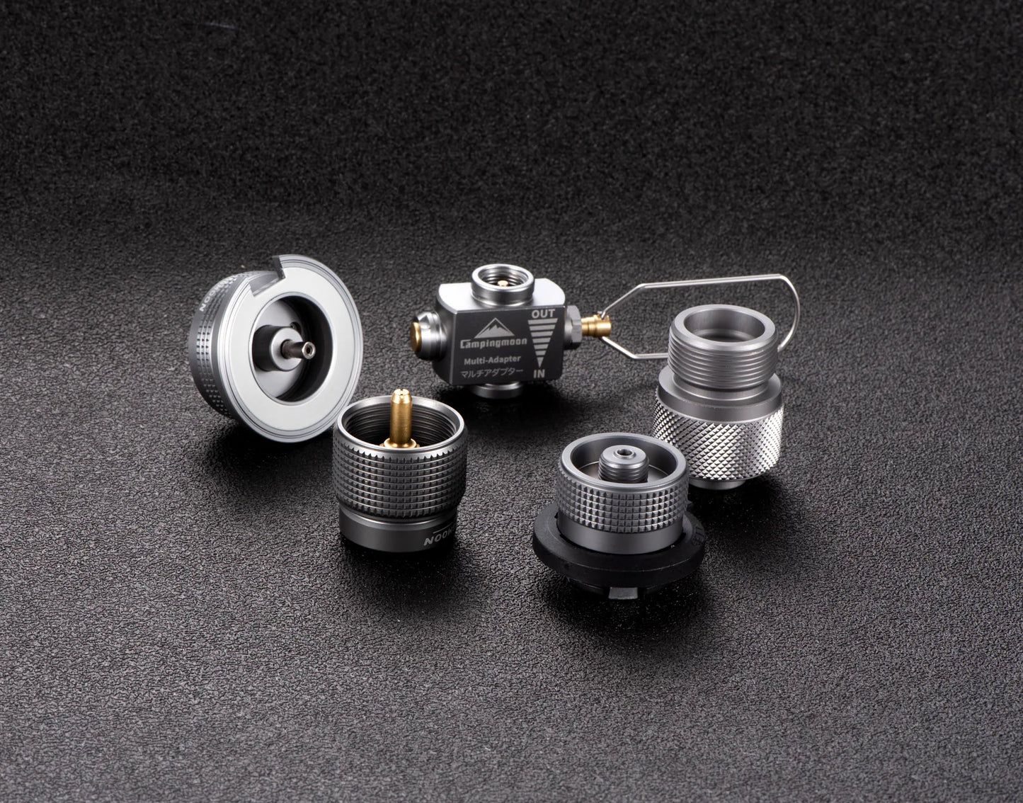 [Accessory] Campingmoon Z15; Gas Canister Refill Adapter, Portable Outdoor Gas Saver Lindal Valve Canister Shifter, Camping Canister Vent Valve