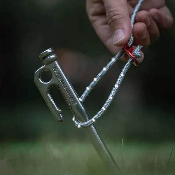 [Tent Tools] Campingmoon FS-5000; Reinforced Wear Resistant Polyester 4mm Wind Rope 10m/393.2"x2pcs