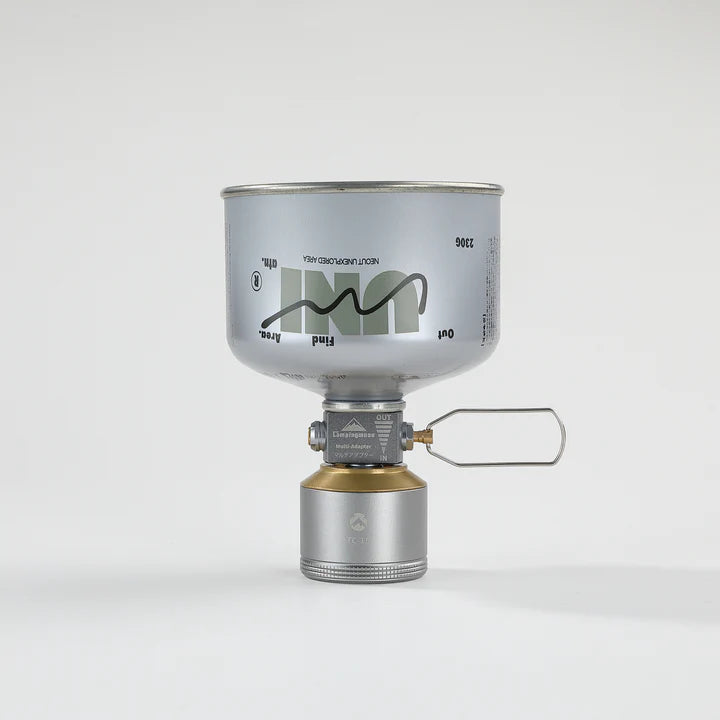 [Accessory] Campingmoon Z15; Gas Canister Refill Adapter, Portable Outdoor Gas Saver Lindal Valve Canister Shifter, Camping Canister Vent Valve