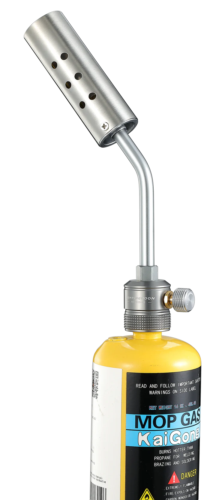 [Camping Torch] Campingmoon MT-3915-PG; Cooking Torch with Flame Control for BBQ & Campfire, (Isobutane)