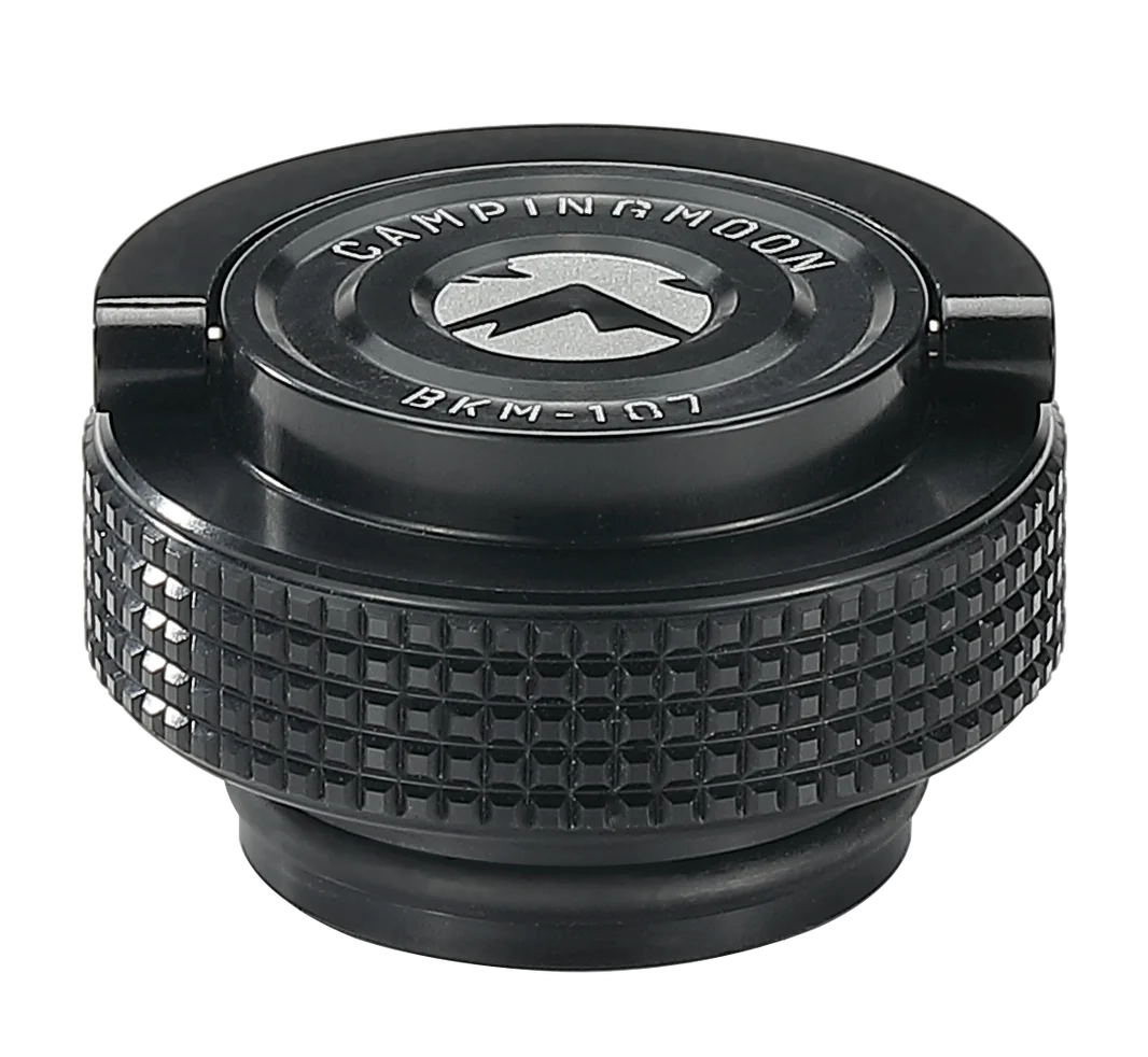 [Accessory] Campingmoon BKM-107; Cap Lid for Camping Gas Fuel Standard Canister with EN417 Lindal Valve Cassette Gas Can Black