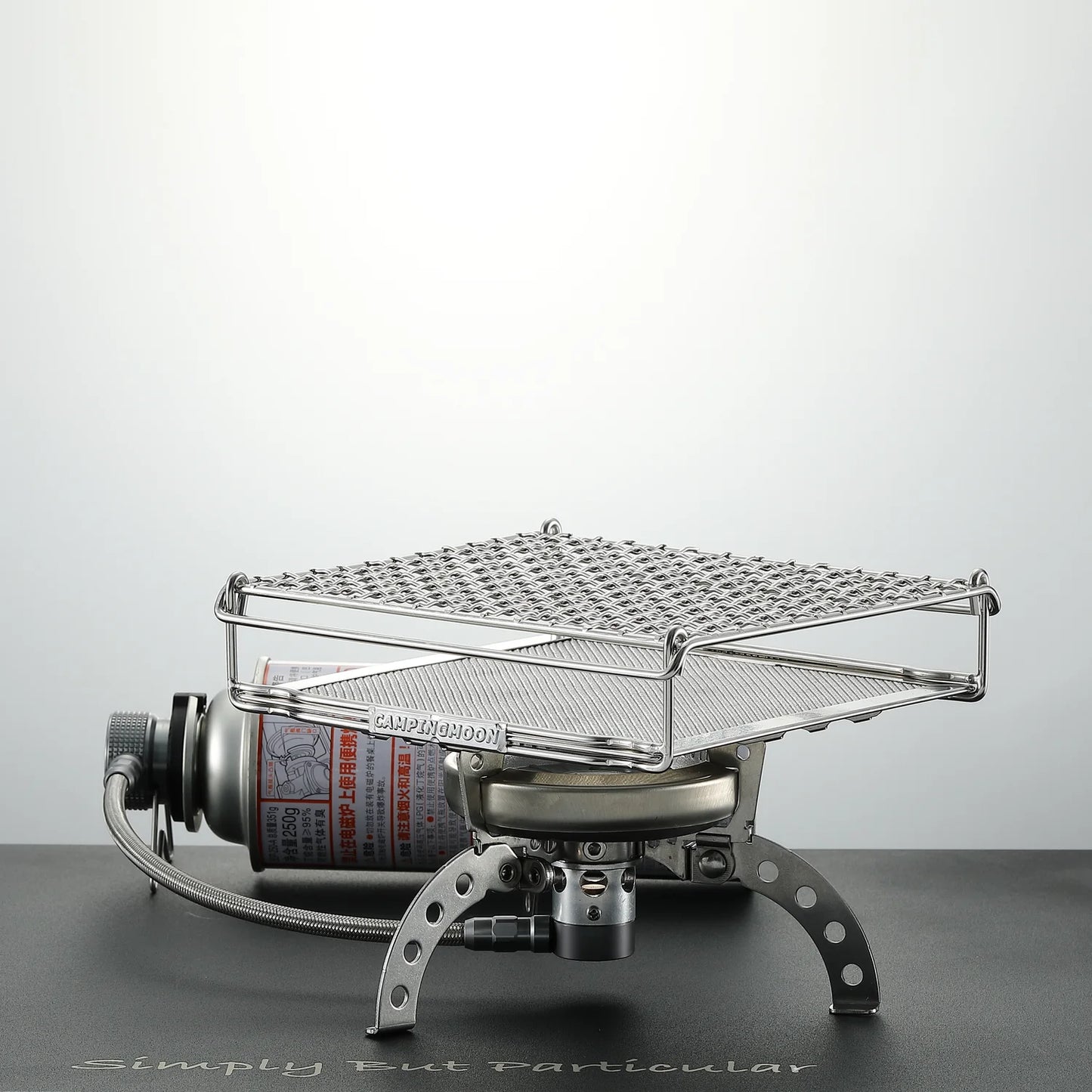 [Cookware] Campingmoon US-1615; Stainless Steel Camping Toaster, Gas Stove Bread Toaster with Mesh Fork