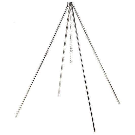 [Cookware Accessory] Campingmoon MT-130; Portable Camping Campfire Quadpod BBQ Hanging