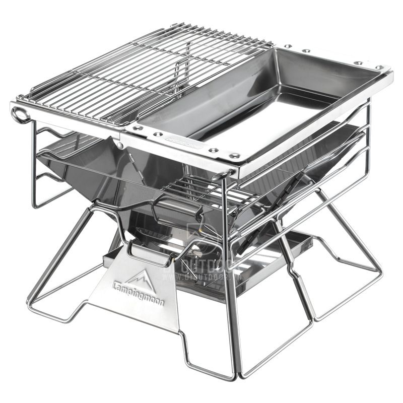 [Grill Accessory] Campingmoon W3; Cast Iron Plate Griddle Half Grill Plate