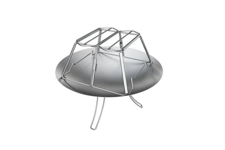 [Cookware Accessory] Campingmoon MT-2-ST; Collapsible Stainless Steel Campfire Cooking Stand Trivet for Outdoor Camping