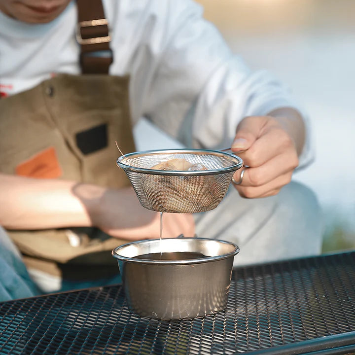 [Cookware] Campingmoon S-213-2P; Stainless Steel Shell Stacking Monkey Set, 2-Pack