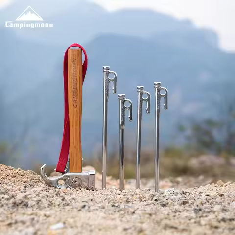 [Tent Tools] Campingmoon R-Various sizes; High Strength 420 Stainless Steel Ground Nails Ceiling Tent Fixed Camp Tent Nails/Pegs