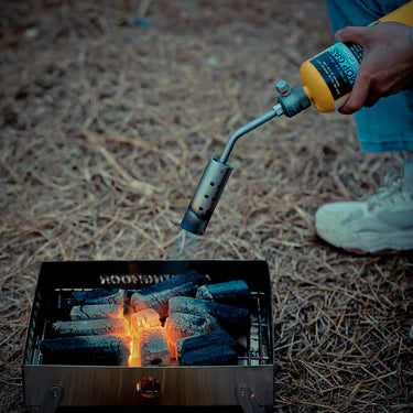 [Camping Torch] Campingmoon MT-3915-PG; Cooking Torch with Flame Control for BBQ & Campfire, (Isobutane)