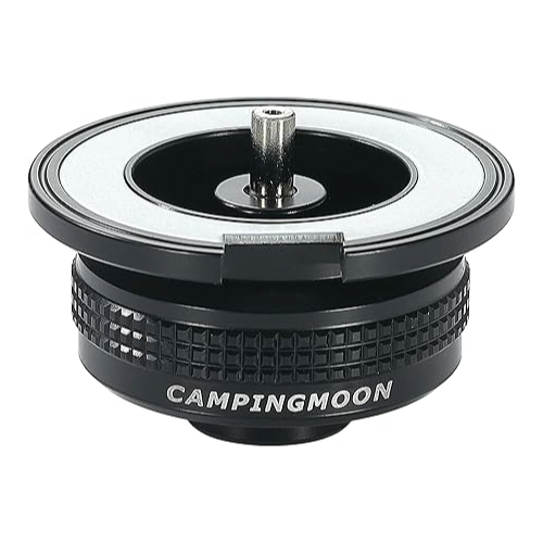 [Accessory] Campingmoon BKZ13M; OD Can to CB Gas Appliance Compatible Adapter Screw-in Magnetic Conversion Adapter for OD Cans CB Gas Converters Gas Tool Cassette Stove Compatible Black Gear