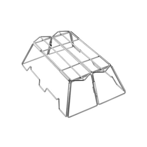 [Cookware Accessory] Campingmoon MT-3-ST; Collapsible Stainless Steel Campfire Cooking Stand Trivet for Outdoor Camping