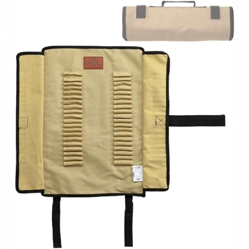 [Tent Tools] Campingmoon B-126; Tent Storage Bag, Can Holds 20 of The Long Tent Stakes, Thickened Canvas Can Withstand Tent Stakes Heavy Duty