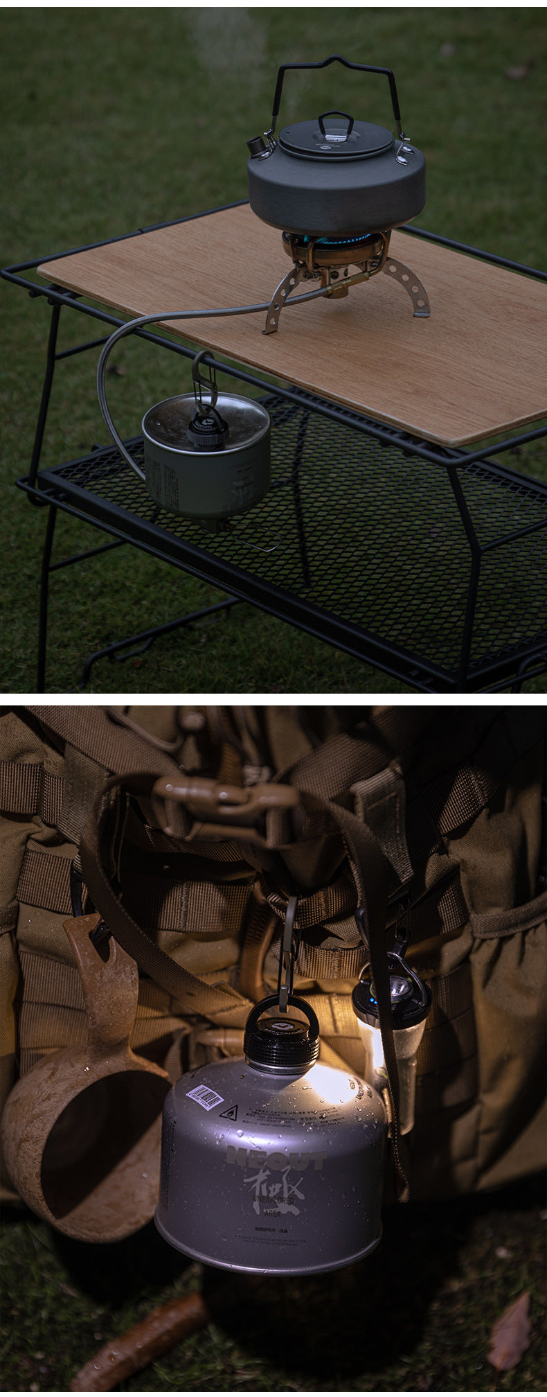 [Accessory] Campingmoon BKM-107; Cap Lid for Camping Gas Fuel Standard Canister with EN417 Lindal Valve Cassette Gas Can Black