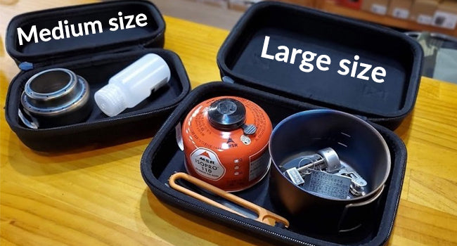 [Tableware Accessory] Campingmoon S-1609-B; EVA Case for Regular Medium Mess Tin 7.3 x 4.5 x 3 inches Black Gear