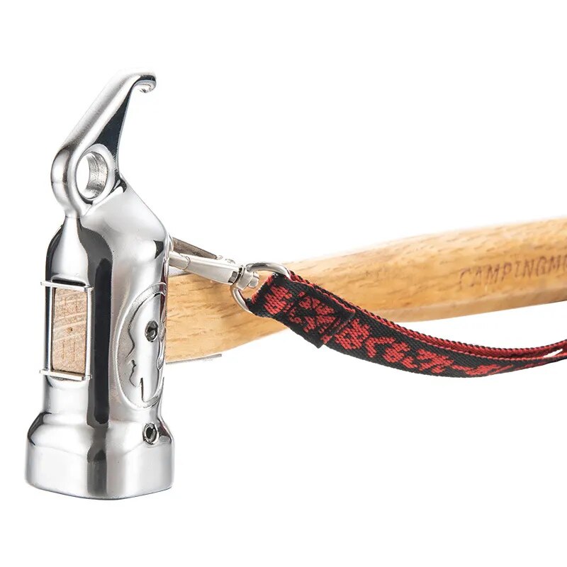 [Tent Tools] Campingmoon C5; Rhino Camping Hammer Portable Lightweight Multi-Purpose Stainless Steel Copper Head Solid Wood Handle Tent Peg Stakes Ground Nail