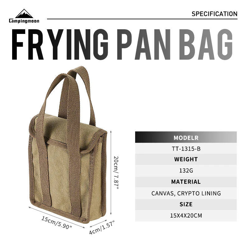 [Cookware Accessory] Campingmoon TT-1315-B; The Bag for the Sandwich Frying Toaster Pan Bread Toast Equipment TT-1315