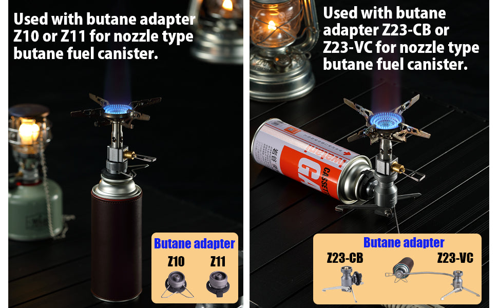 [Stove] Campingmoon XD-2F; Portable Camping Gas Stove with Ignitor & Flow Regulator Foldable for Outdoor