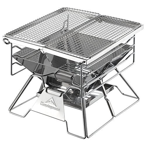 [Grill Accessory] Campingmoon W3; Cast Iron Plate Griddle Half Grill Plate