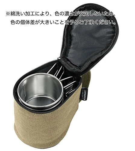 [Accessory] Campingmoon S180-B; Outdoor Portable Canvas Snow Pull Beer Mug Storage Bag Portable Hangable Camping Equipment