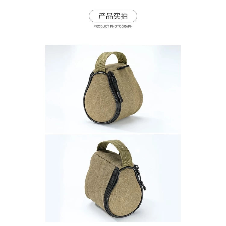 [Accessory] Campingmoon S180-B; Outdoor Portable Canvas Snow Pull Beer Mug Storage Bag Portable Hangable Camping Equipment