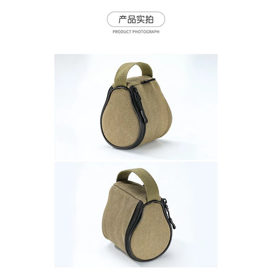 [Accessory] Campingmoon S180-B; Outdoor Portable Canvas Snow Pull Beer Mug Storage Bag Portable Hangable Camping Equipment